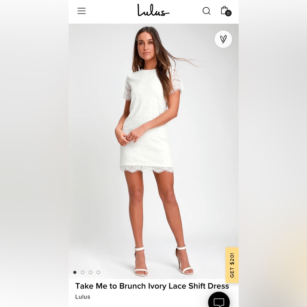 NWT. Lulus Lace Short Dress.